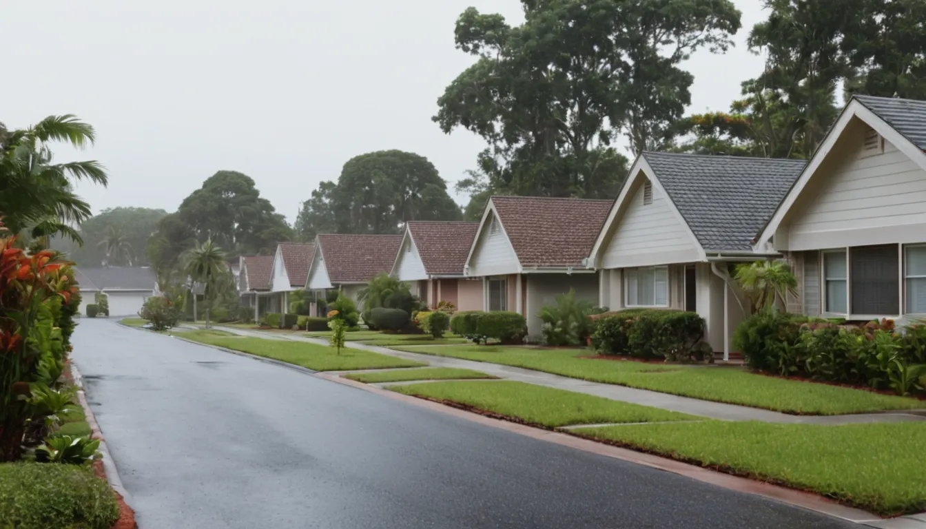 Neighborhood of older homes in Plant City with mixed siding and windows
